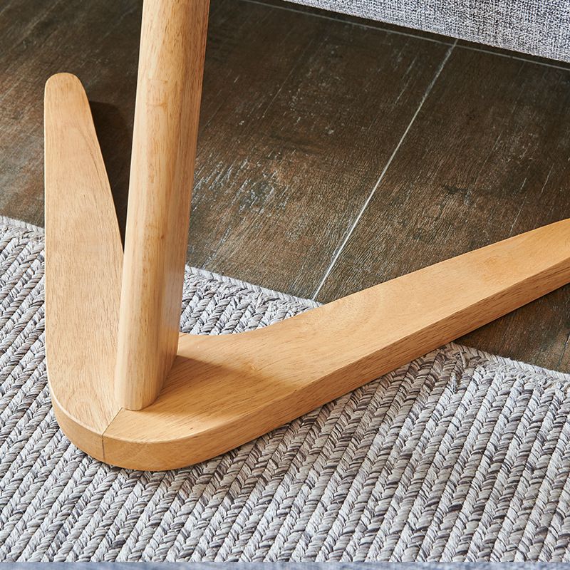 19.69" Tall Scandinavian Style Coffee Cocktail Table Wooden Round Coffee Table