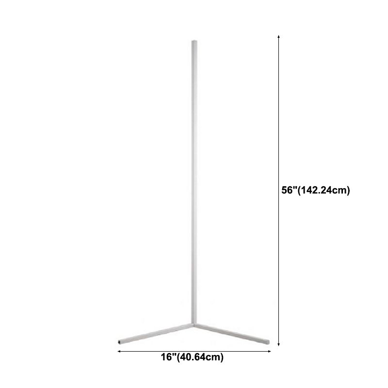 Modern Aluminium Simple Floor Lamp Geometric Line LED Floor Light for Bedroom