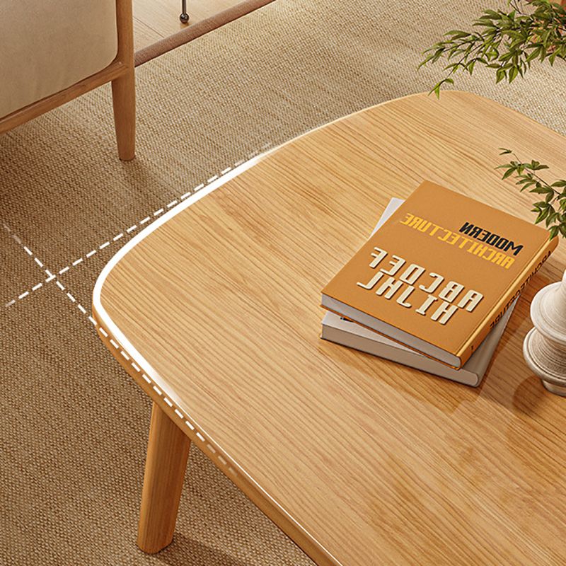 Scandinavian 4 Legs Coffee Table Wooden Coffee Table Set for Living Room