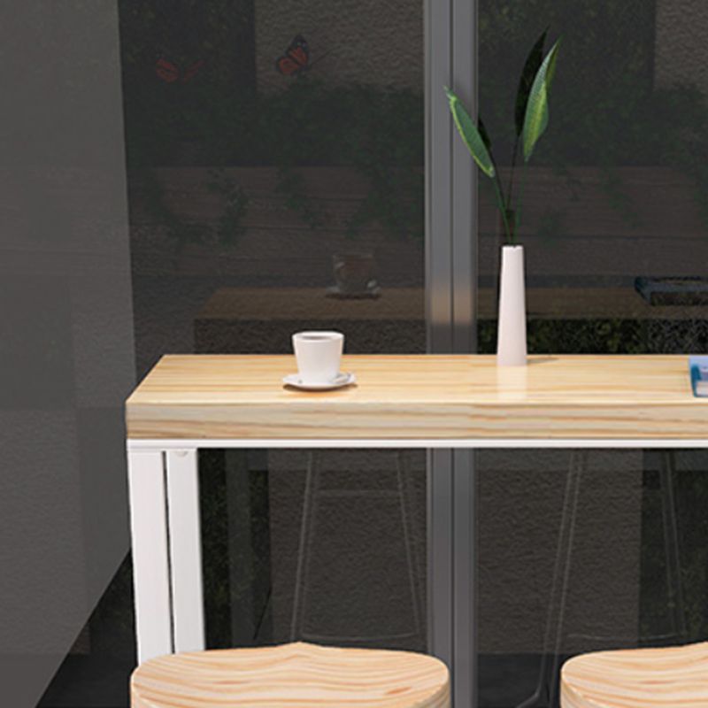 Industrial Rectangle Wood Counter Table 1/2/5 Pieces Bar Table Set for Living Room