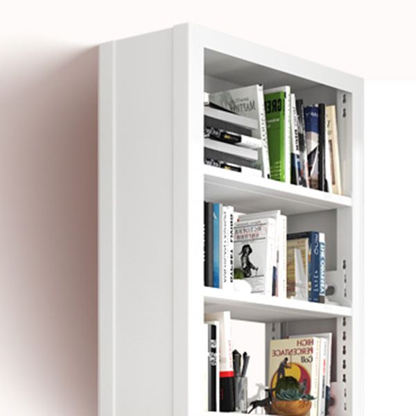 Open Metal Bookshelf Modern Home Living Room Rectangular Bookcase