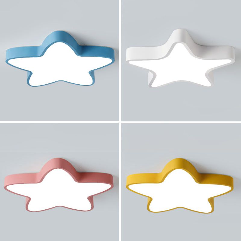 Plafonnier LED en fer forgé, plafonnier Macaron en acrylique de Style nordique moderne pour chambre à coucher