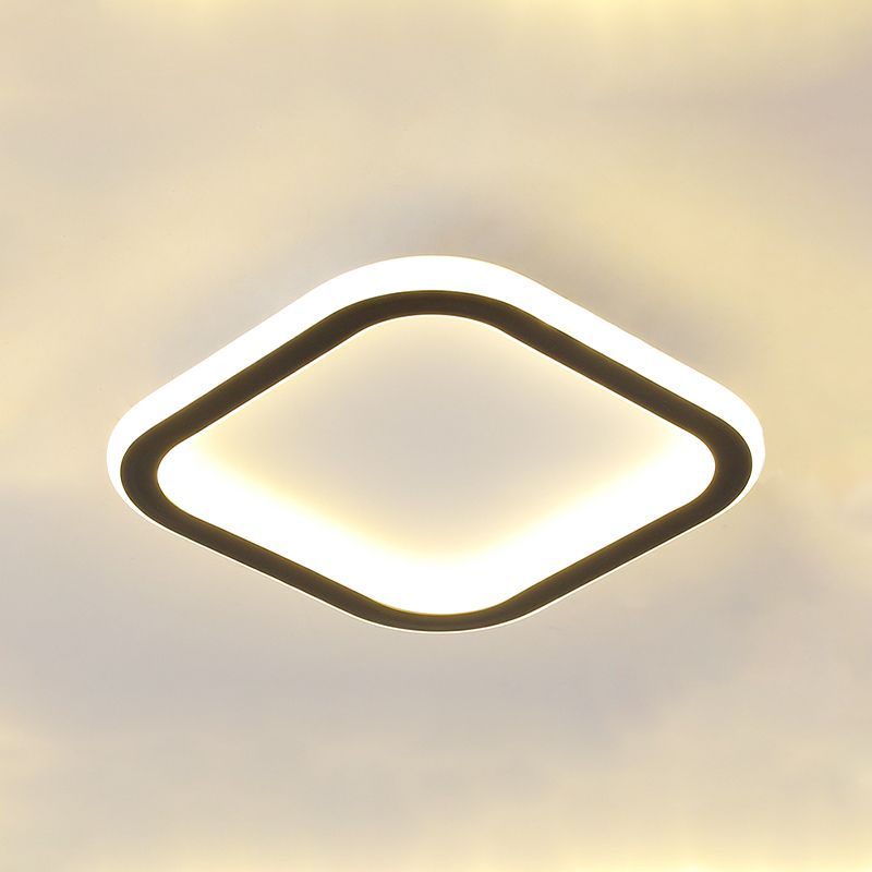 Pentagone/carré/rond/triangle LED plafonnier encastré moderne encastré