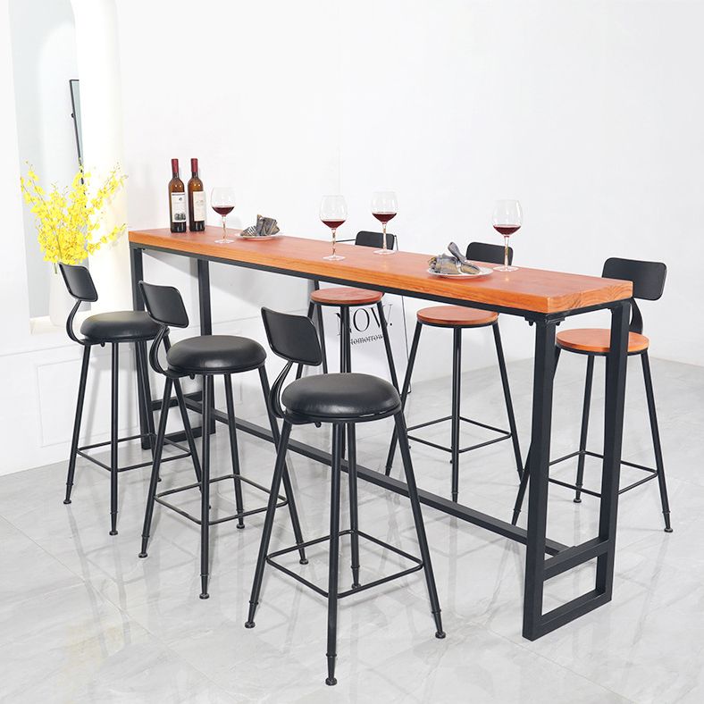 Rectangular Pub Table Set 1/2/5/9 Pieces Bar Stool and Table Set