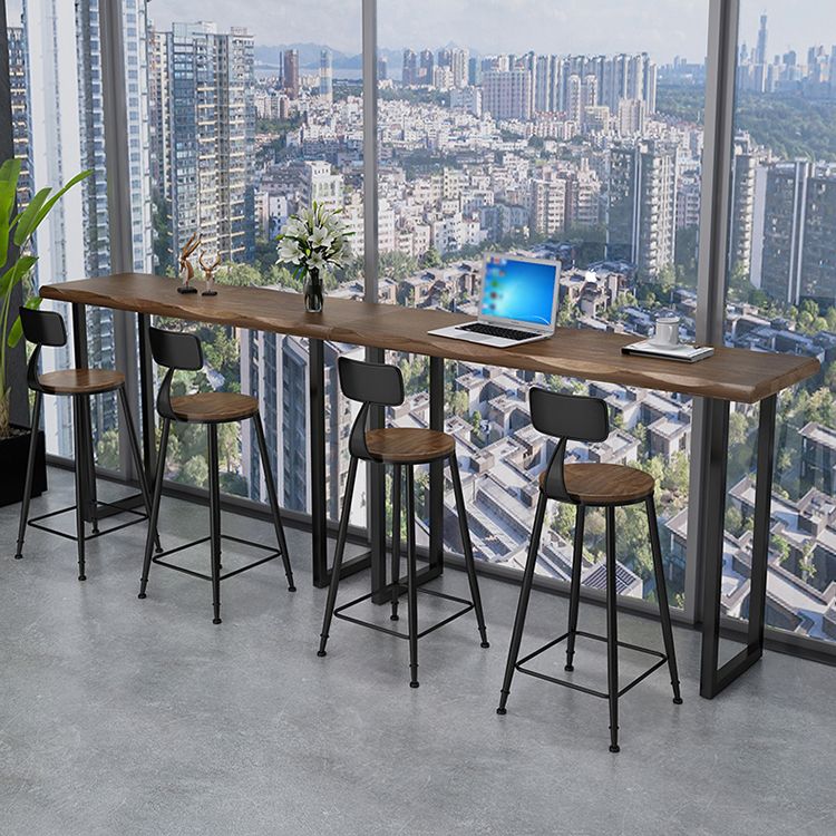 Solid Wood Counter Set Contemporary 1/3 Pieces Counter Height Set