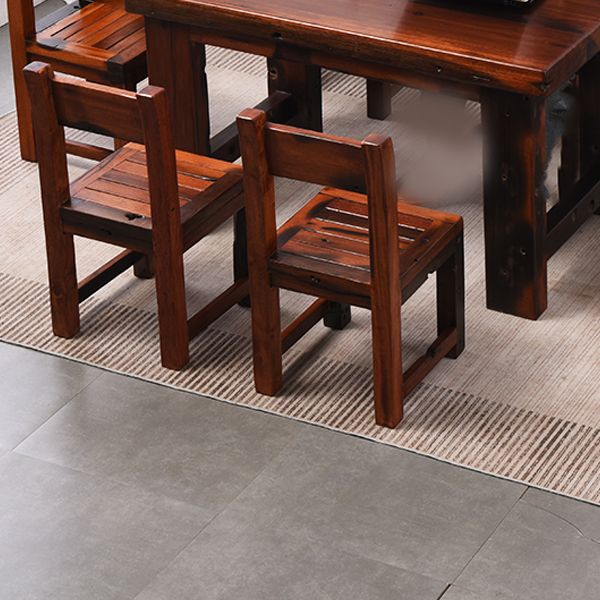 Open Back Dining Side Chair Traditional Solid Wood Dining Chair