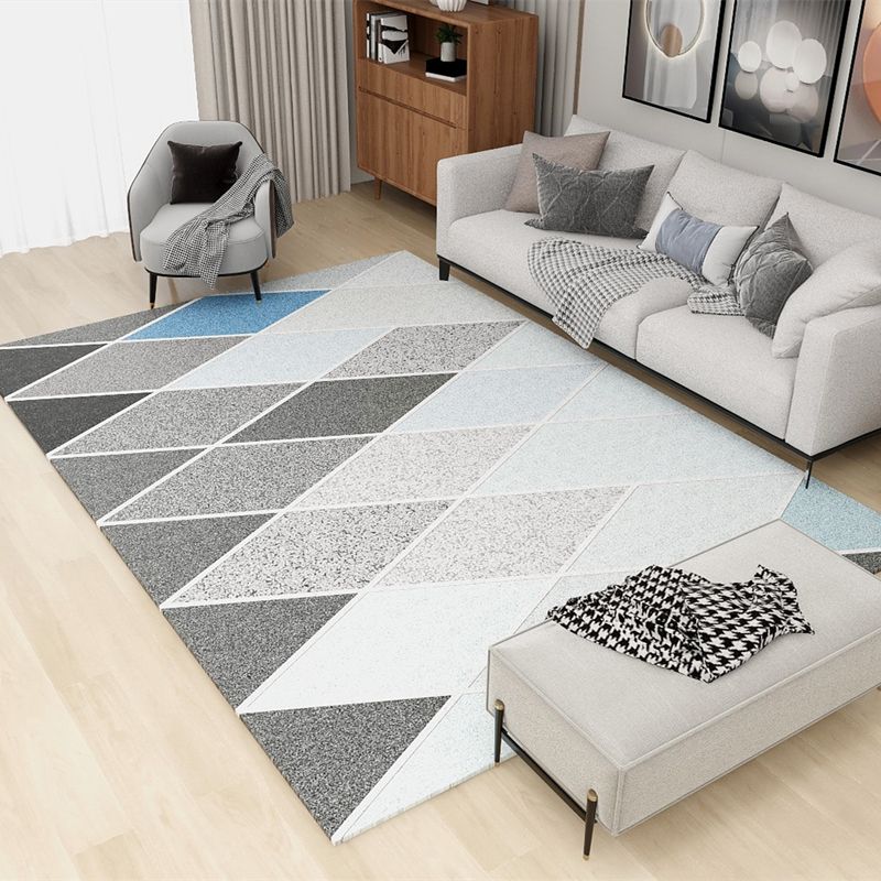 Simplicity Harlequin Printed Carpet Polyester Area Rug Stain Resistant Indoor Carpet for Living Room