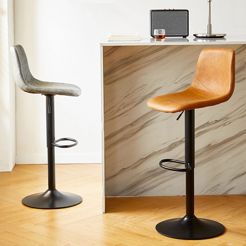 Industrial Liftable Bar-stool Metal Counter Bar Stool with Metal Legs