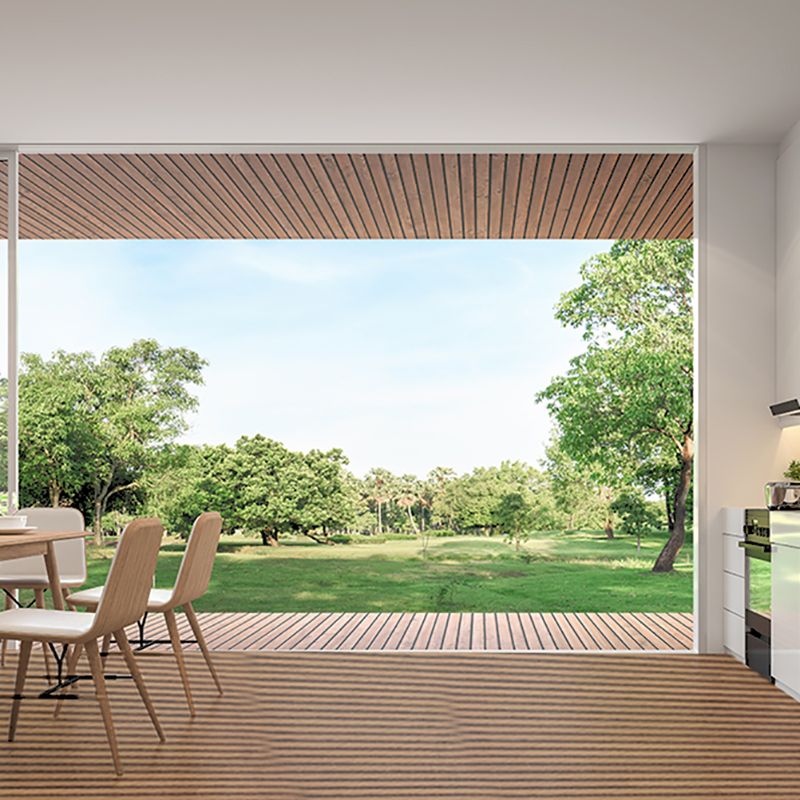 Modern Deck Plank Composite Nailed Striped Pattern Patio Flooring Tiles for Outdoor