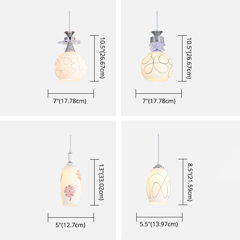Witglas schaduw 3 lichten hanglampverlichting moderne chroom afwerking plafondarmatuur voor eetkamer