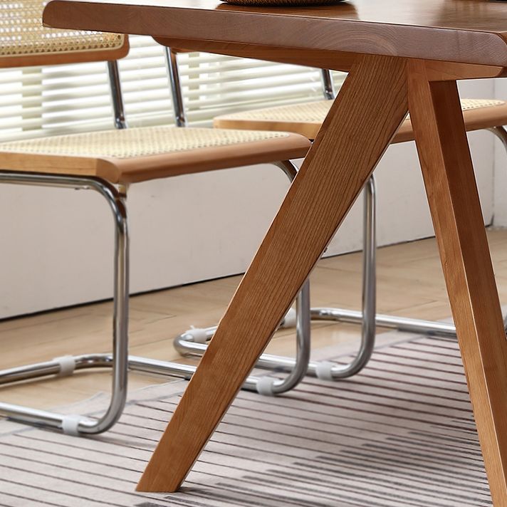 Modern Style Furniture 5/7 Pcs Rectangle Solid Wood Dinette Table with Dining Chair