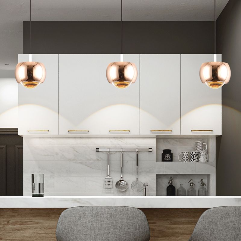 Forme ronde Metal Hanging Light Moderne 1 lumière suspendue à la lumière Light