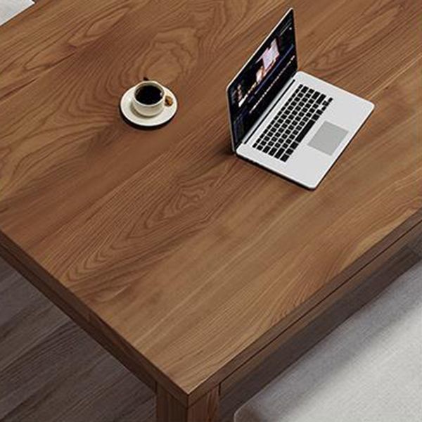 Modern Solid Wood Dining Table 4 Legs Dining Table for Dining Room