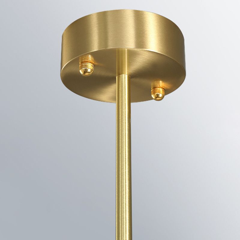 Gold Starburst Pendant Lighting Fixture Simple Style LED Metal Chandelier Pendant Light