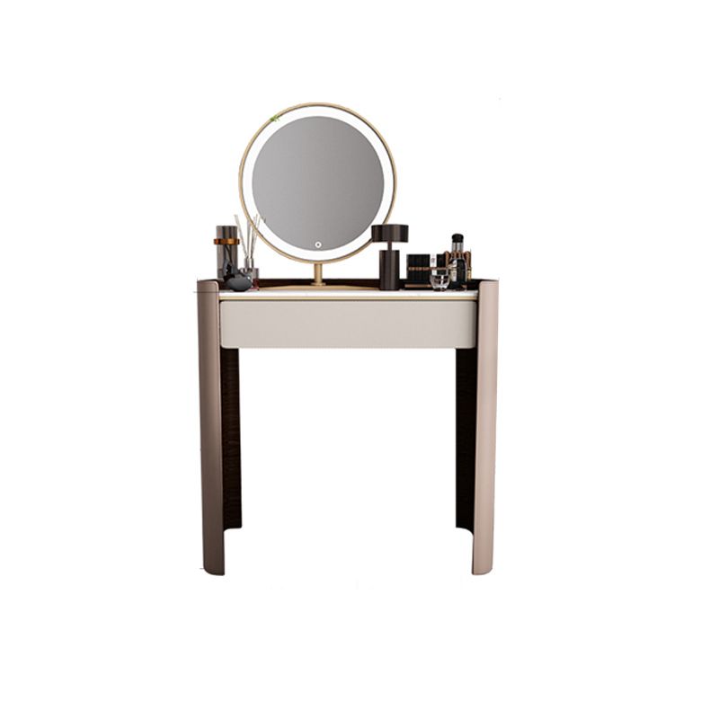 Contemporary 30.7" Height Slate Top Table Makeup Vanity with Drawers