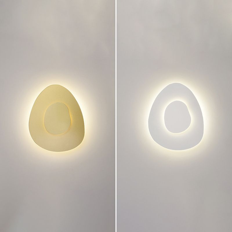 2-Light Geometric Wall Lamp Modern Metal Sconce Light for Bedroom