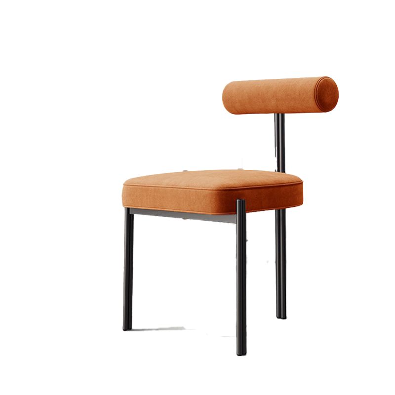 Industrial Style 19.68" Wide Fixed Back Sponge Armless Chair