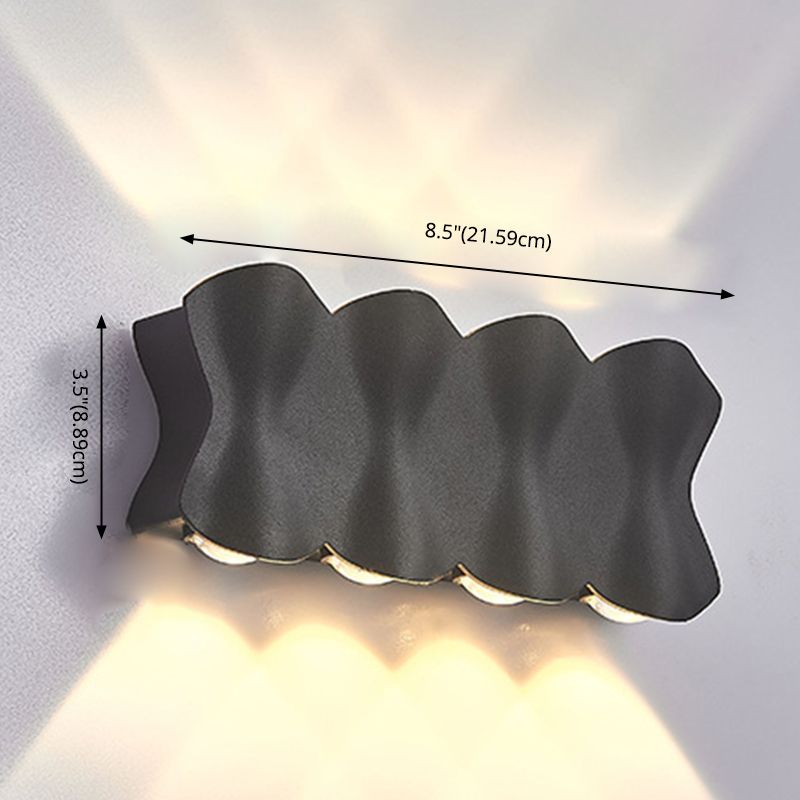 Moderno conciso conciso a muro a led da parete in alluminio geometrico impermeabile a parete.