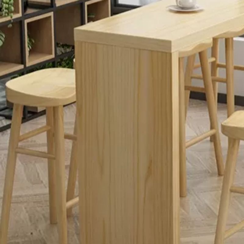 Glam Rectangle Bar Counter Table Wood Bar Counter Table for Home