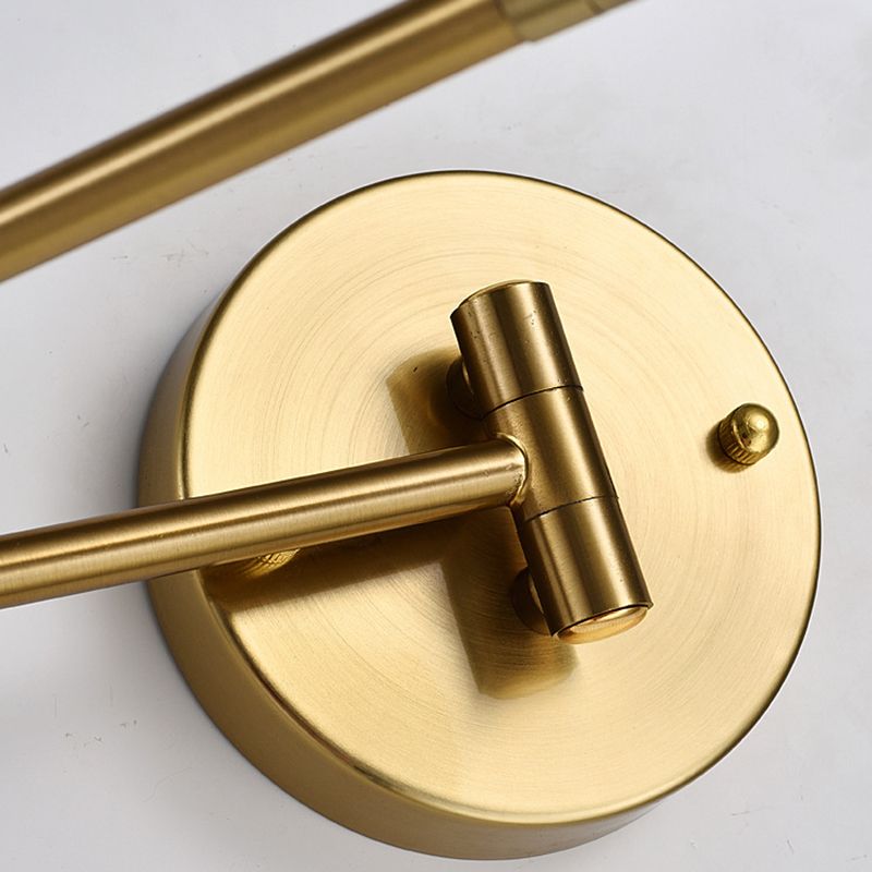 Prononi leggeri in metallo a 1 luce Moderna MODERNIT BLACK E GOLD ARM SCHEDTURE DELLA parete