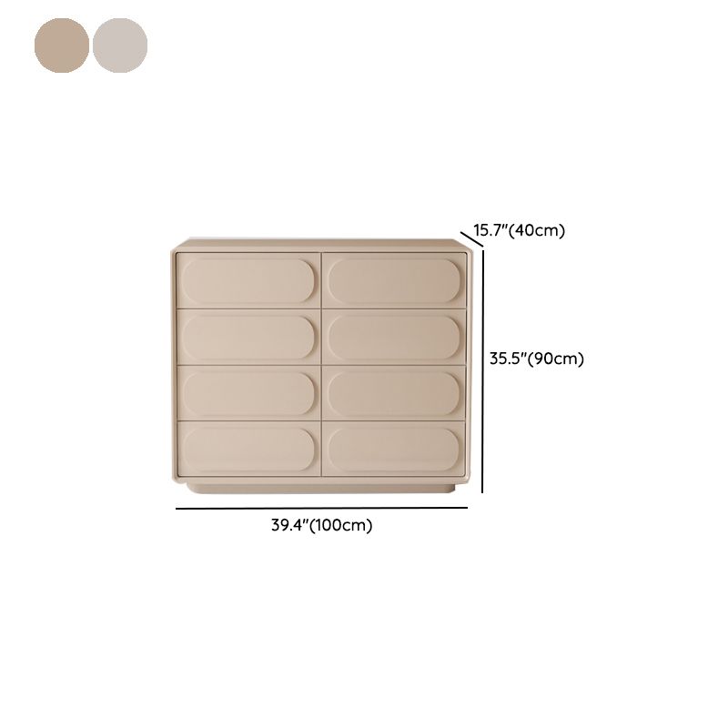 Modernism Horizontal Double Dresser Wood Storage Lingerie Chest for Room