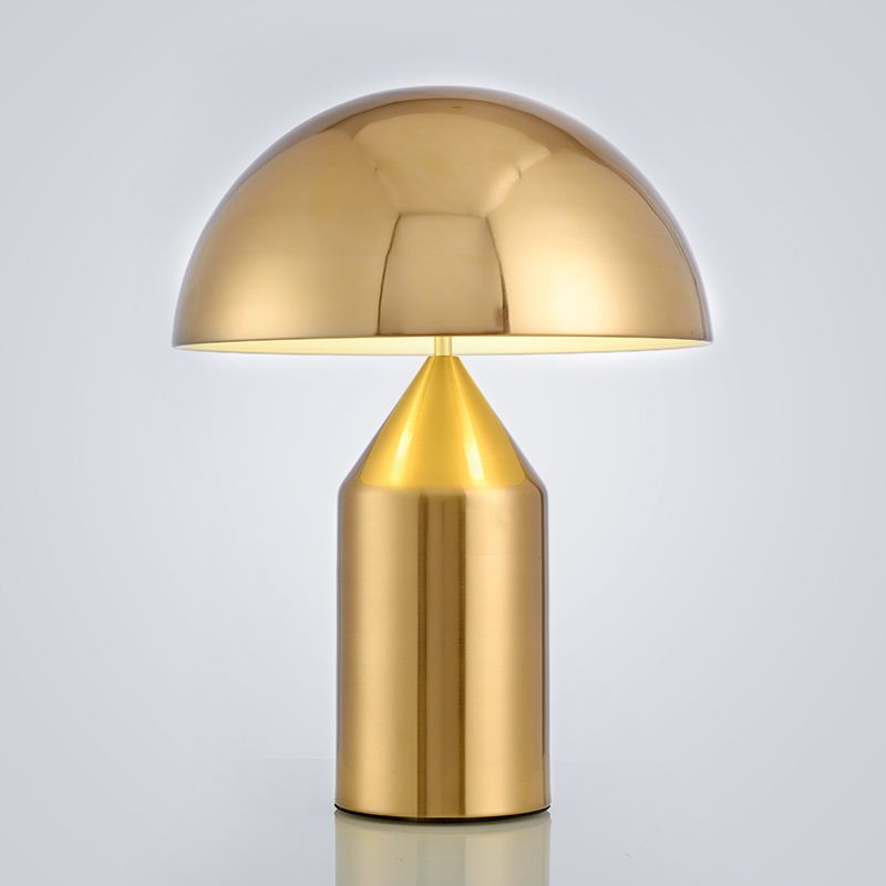 Mushroom Shaped Desk Lamp Modern Simple Metallic Table Lamp for Living Room Bedroom