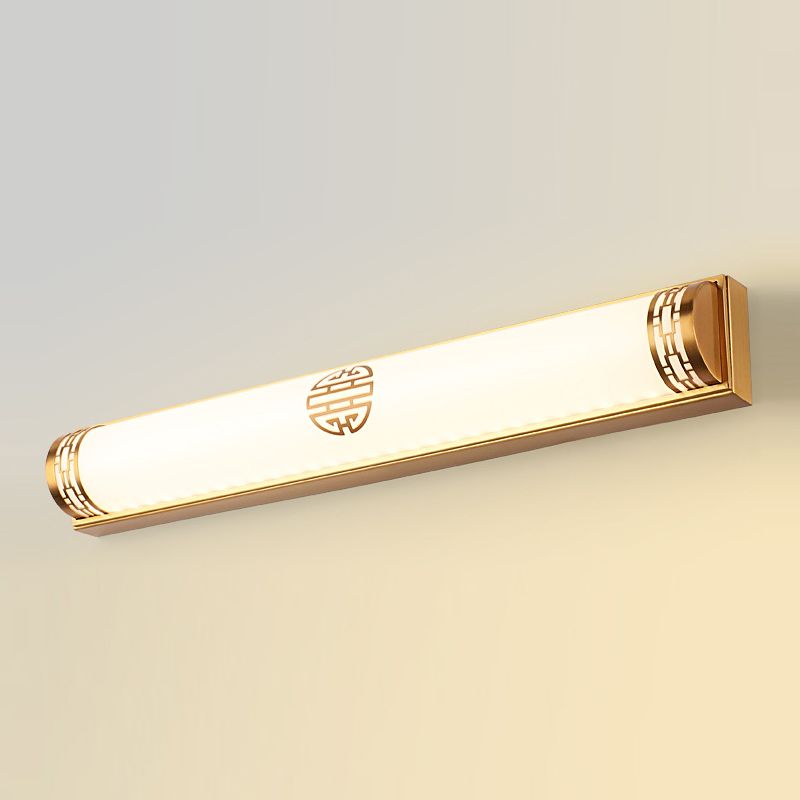 Modern Metallic LED Wall Sconce Linear Bathroom Vanity Lighting Fixture