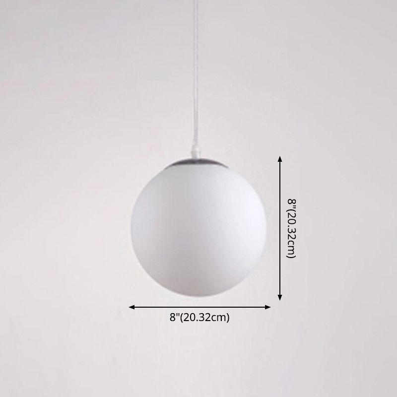 Globe Hanging Pendant Light Modern Simple Glass Pendant Light Fixtures for Restaurant