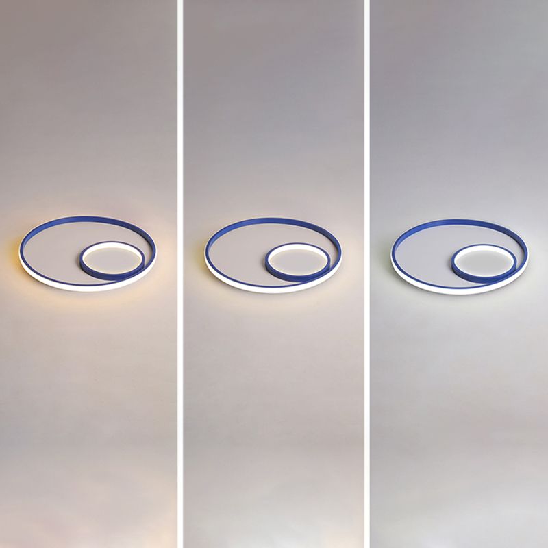 Nordic Halo Deckenleuchte Metall Schlafzimmer LED ultradünne Unterputzleuchte