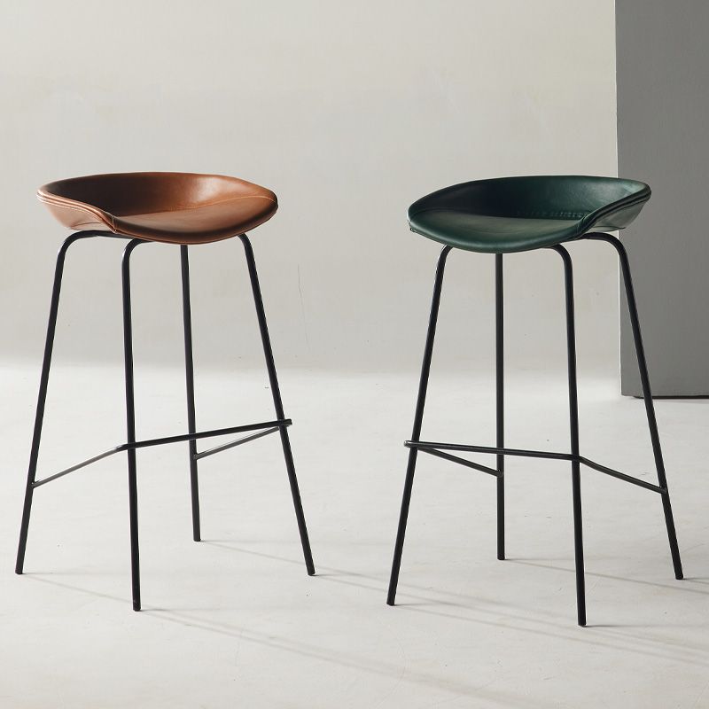 Taburete de bar de estilo industrial Asiento de cubo de hierro para barras de restaurantes