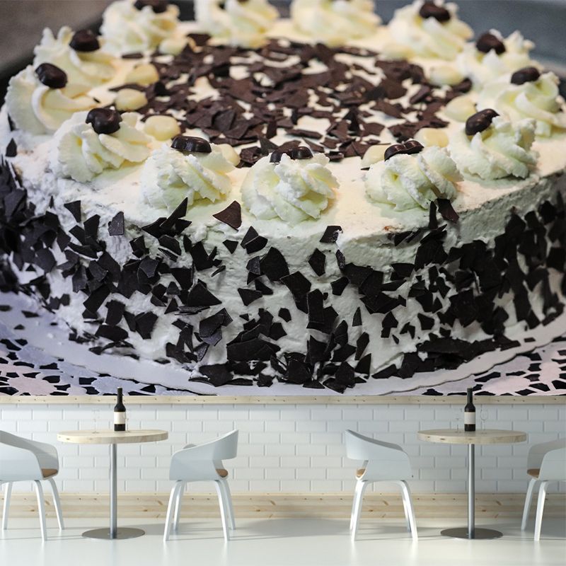 Customized Photography Birthday Cake Dessert Mural Wallpaper Commerce Shop Decoration