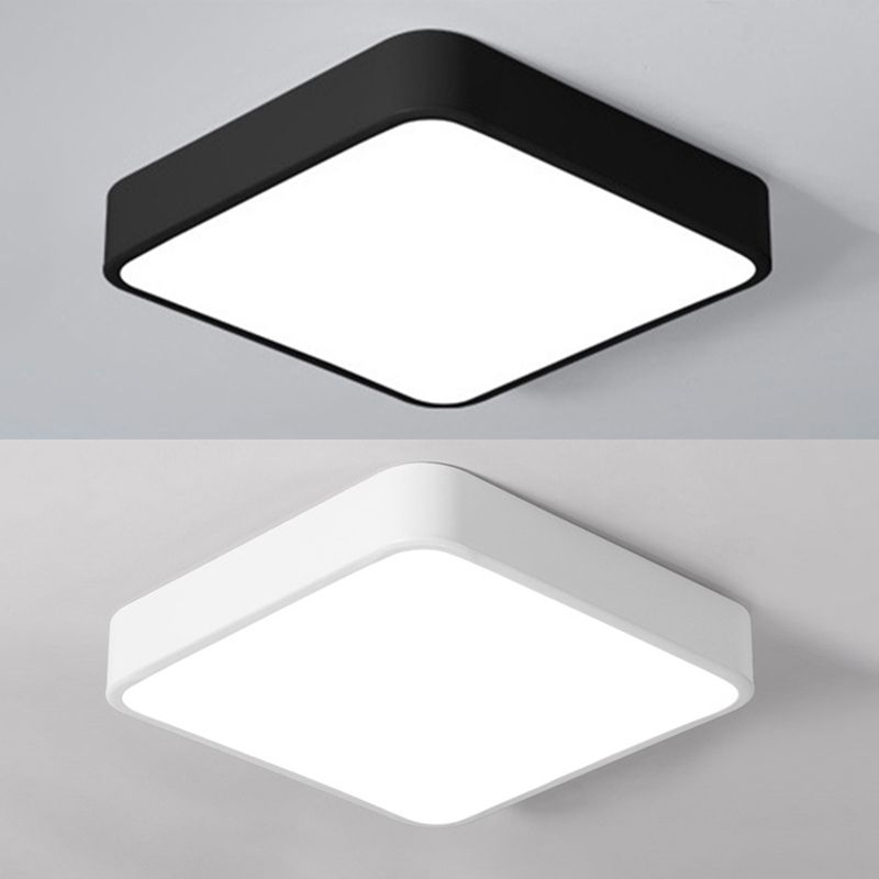 Lámpara de techo empotrada de acrílico de estilo moderno, luces geométricas de montaje empotrado de 1 luz