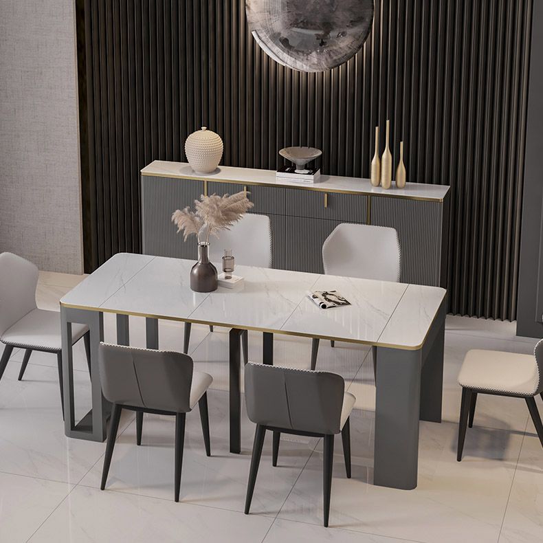 Rectangle Dining Room Dinner Kitchen Table Contemporary Dining Table