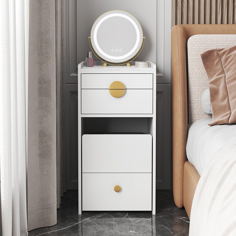 Modern White/Grey Makeup Vanity Desk Table Wood Makeup Counter