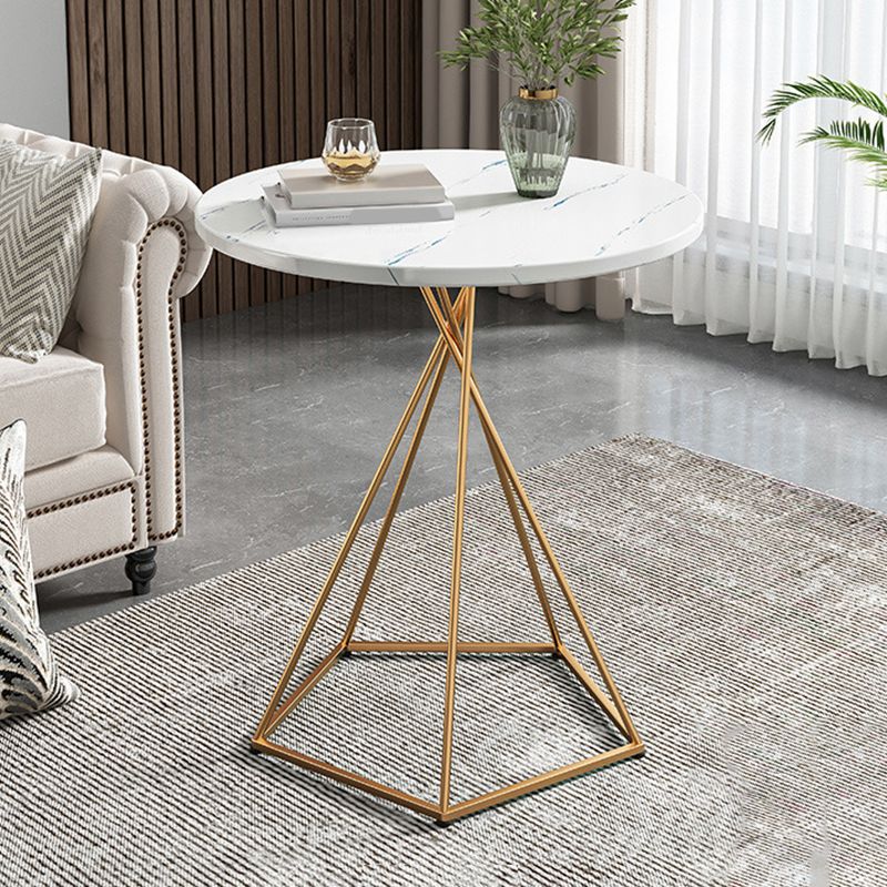 Wood Coffee Table Round Minimalist Coffee Table for Living Room