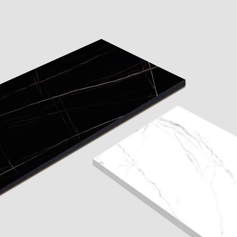 Rectangle Dining Table Stone Dining Table with Double Pedestal