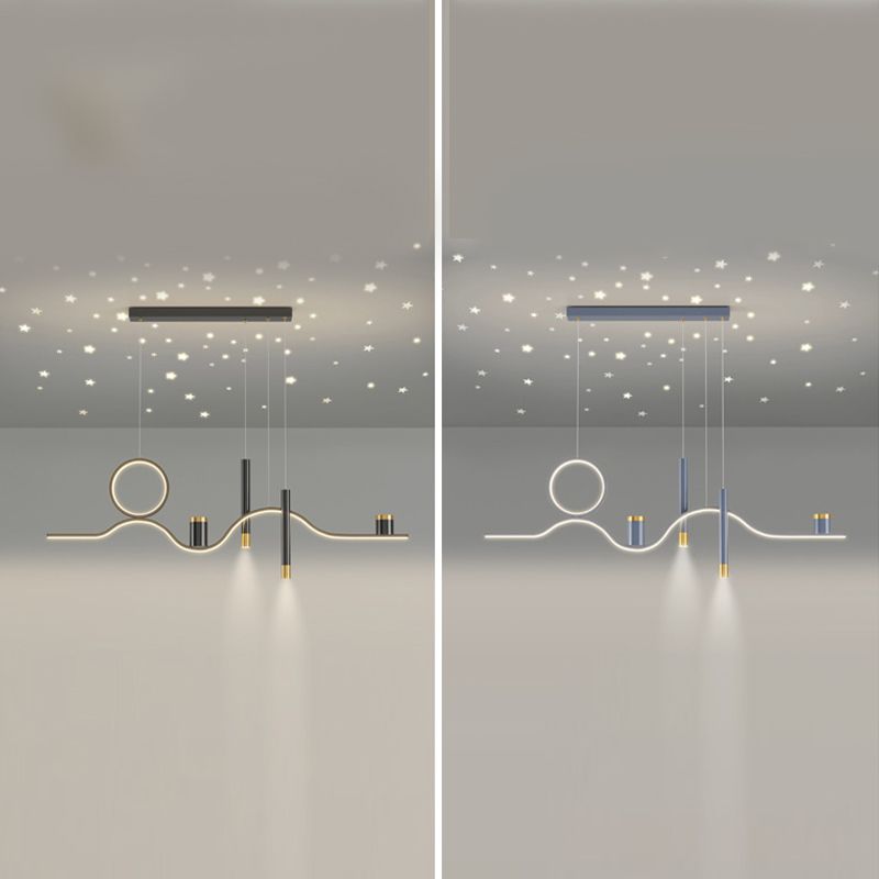 Nordic Linear Island Light Metal 39,5 "PENDANT ISLO