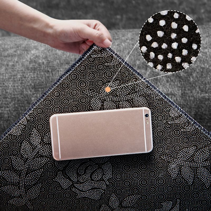 Grey Tone Luxury Area Carpet Polyester Geometric Splicing Rug Stain Resistant Carpet for Living Room