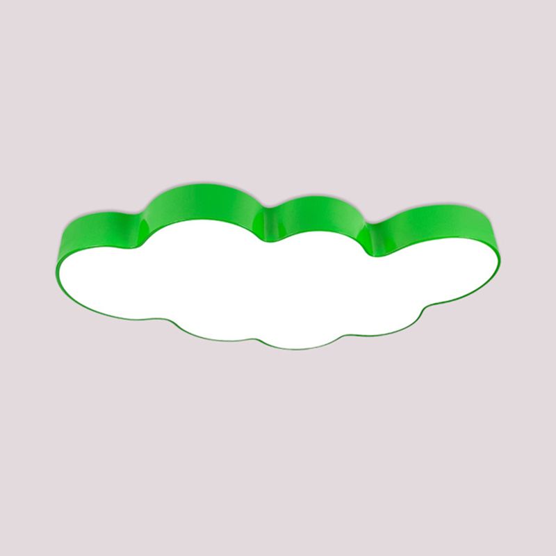 Cloud-shaped Flush Mount Light Fixture Modern Acrylic Flush Light