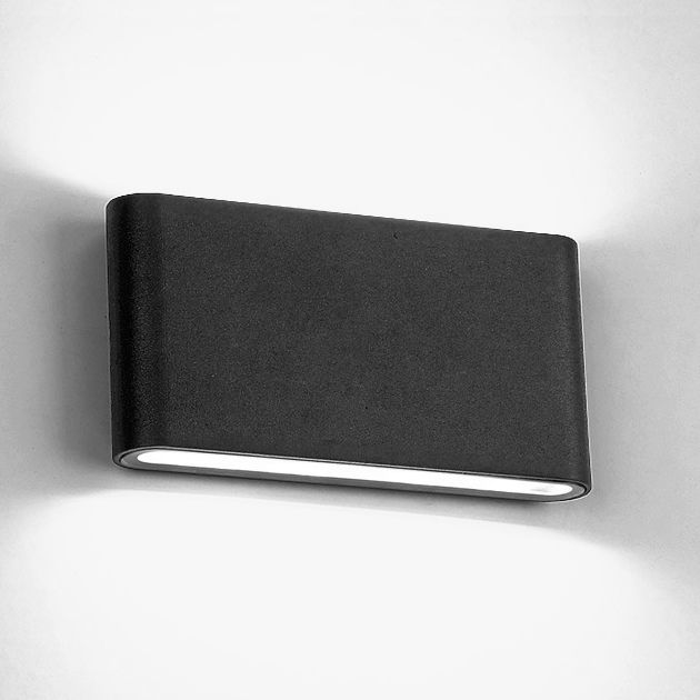 Schwarz/weiß rechteckige Wandscheibe Licht moderne stilvolle warme/weiße Licht LED Aluminium Wandleuchten für Flur, 4,5 "/7" W.