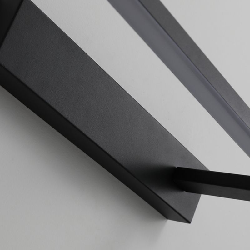 Metal Linear Shade Wall Sconce Modern Style 1 Light Mirror Wall Mounted Light Fixture