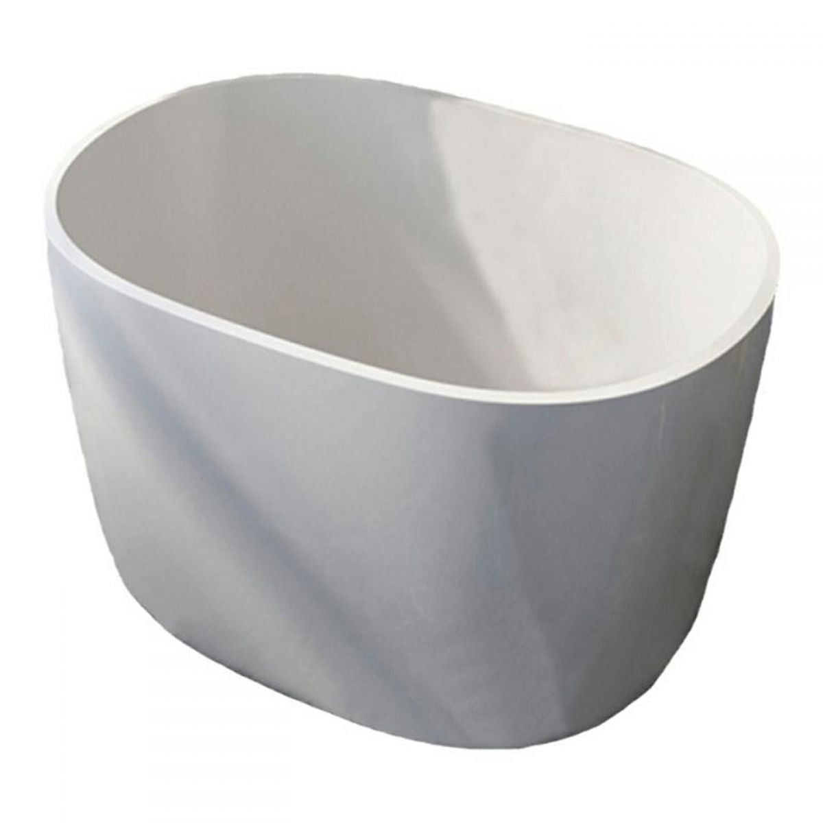 Modern 26.77-inch Tall Acrylic Bath Freestanding Soaking Bath Tub