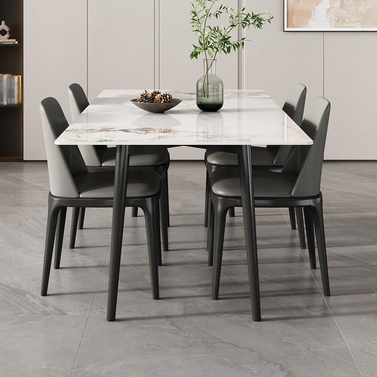 Modern Style Sintered Stone Dining Table Set 1/4/5/7 Pieces Dining Set for Kitchen