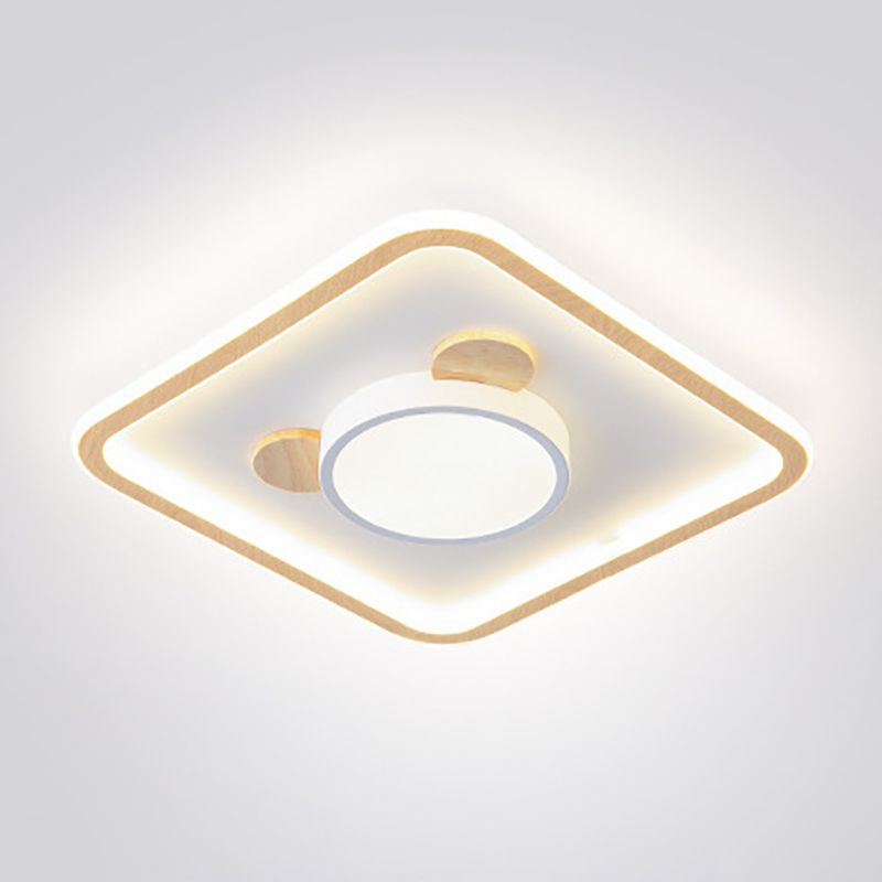 Estilo nórdico de montaje de la luz del techo de la montura de la luz del techo de la madera