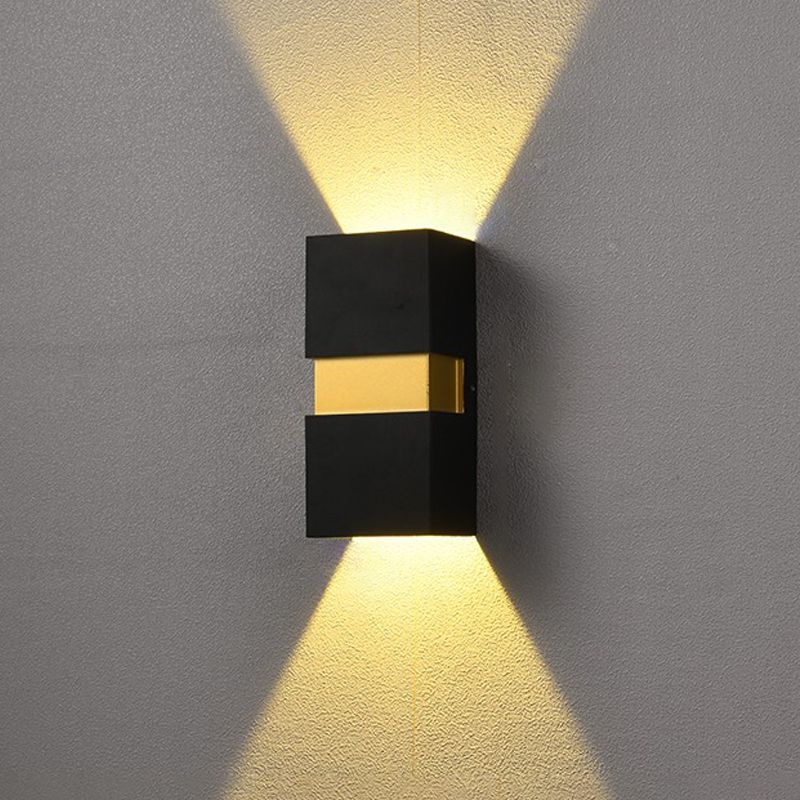 Modern Style Geometric Wall Light Sconces Metal 2 Lights Wall Washer Sconce