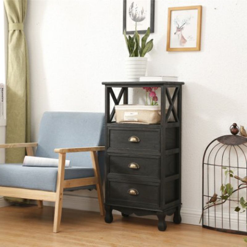 Coastal Storage Chest Solid Wood Dresser with 1/2/3/4 Drawers , 11.7 Inch Width