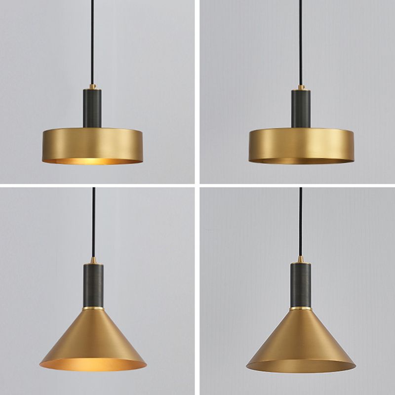 1 léger pendentif suspension de style postmoderne éclairage suspendu en métal pour le salon