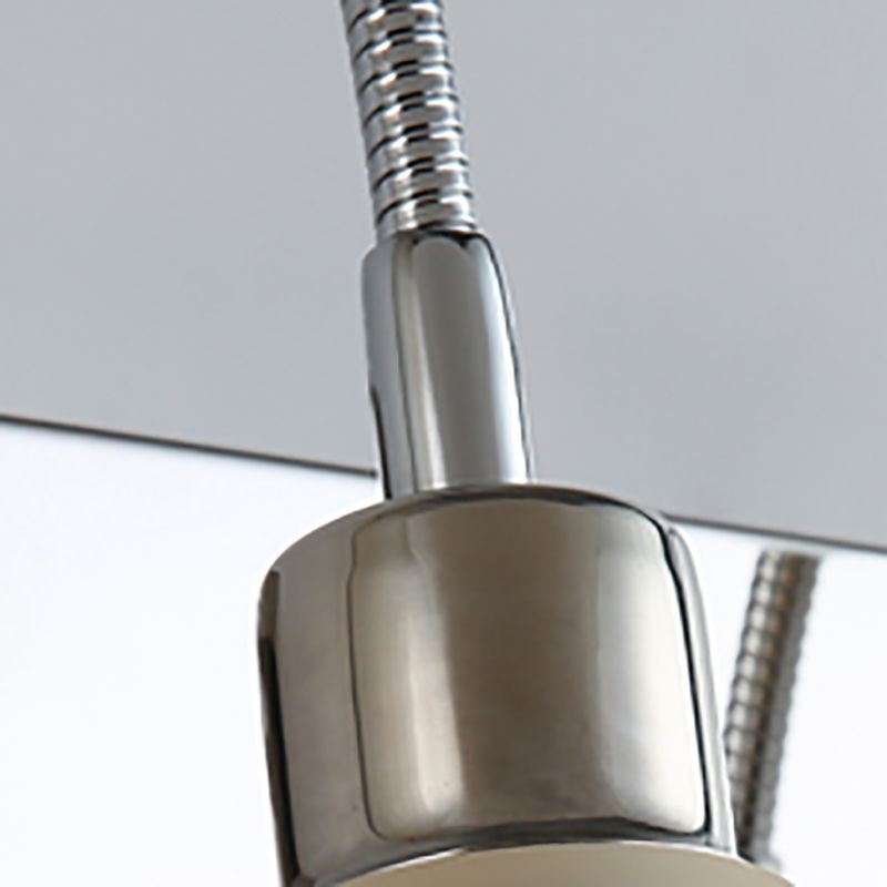 Modern Style Simplicity Mirror Light White Glass Flower Shade Wall Lamp for Bathroom