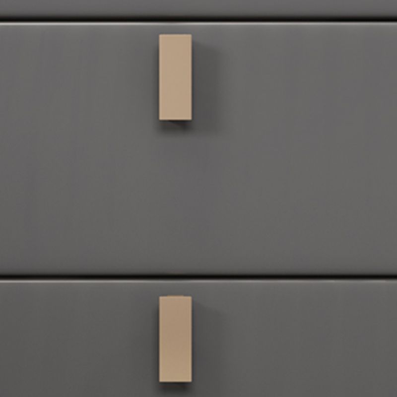 Glam Drawers Included Accent Table Nightstand 22.5" Tall with Legs