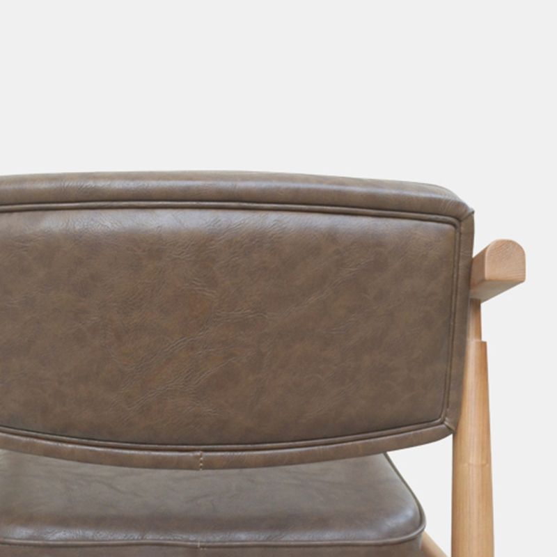 Traditional Style Dining Chairs Kitchen Arm Side Dining Chair with Wooden Legs